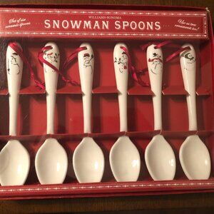 Williams Sonoma Snowman Spoons